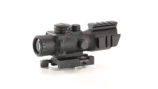 AIM Sports 4x32mm Tri-Illuminated Scope with 3/4 Circle Reticle 360 View - image 5 from the video